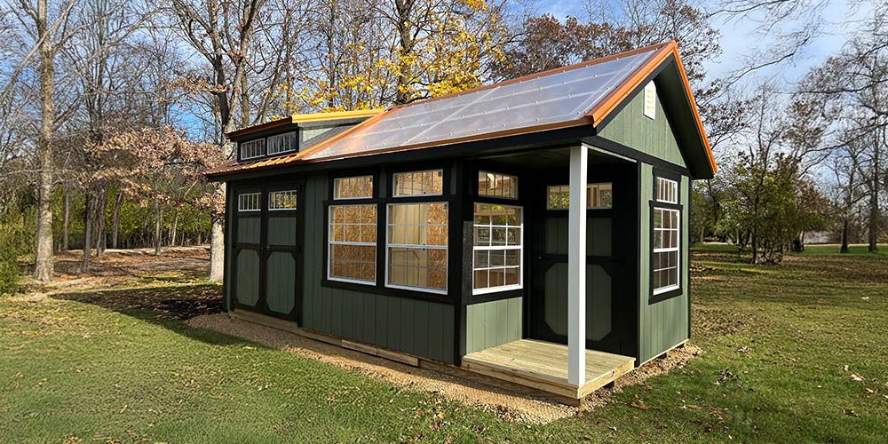 Cottage Greenhouse Style - Marten Portable Buildings Illinois