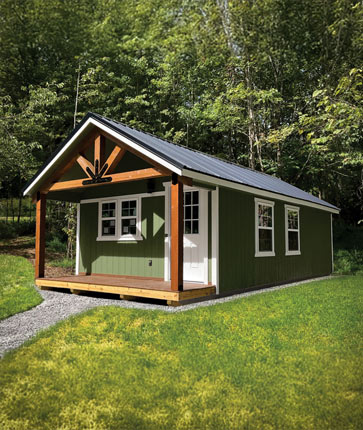 Lincoln Cabin Style - Marten Portable Buildings Illinois