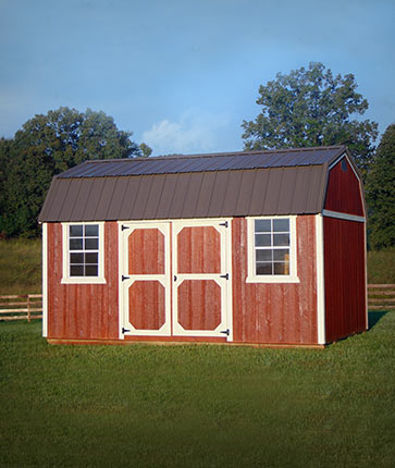 Lofted Garden Barn Urethane - Marten Portable Buildings Illinois
