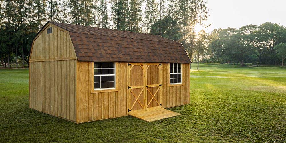 Lofted Garden Barn Wooded - Marten Portable Buildings Illinois