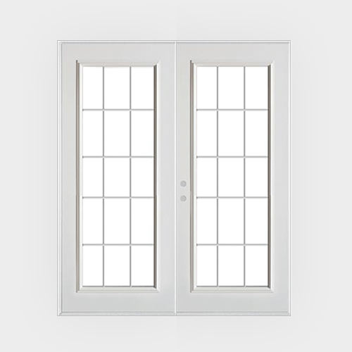 Double French Doors W/15-Lite - Marten Portable Buildings