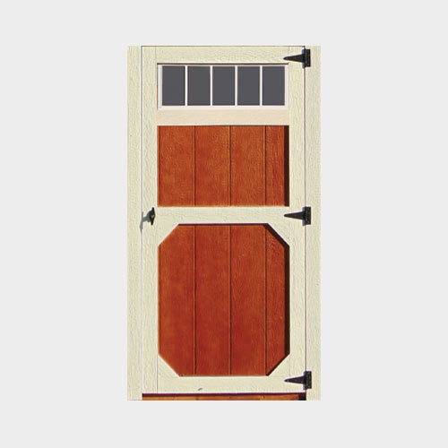 Wood Door W/Transom Window - Marten Portable Buildings